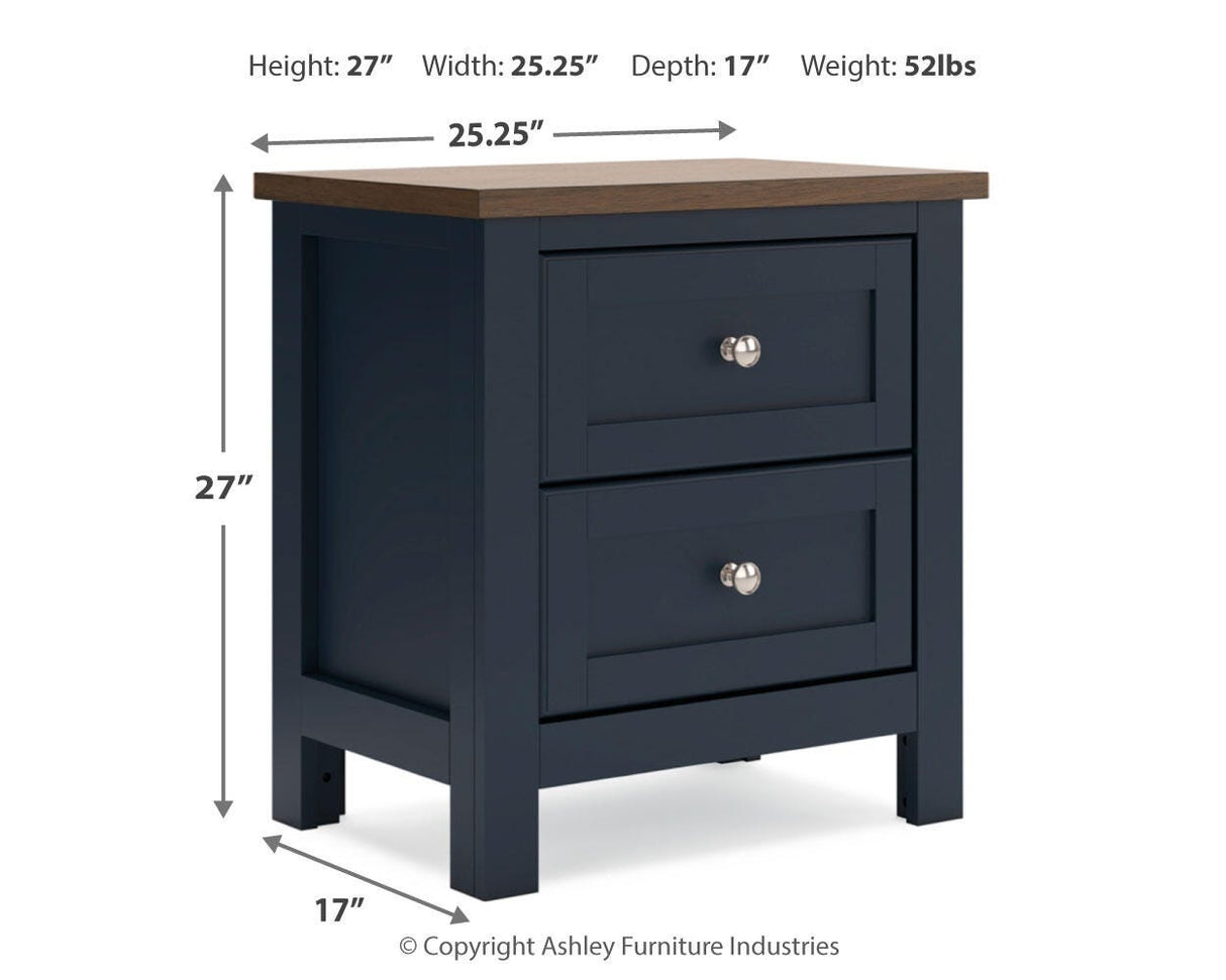 Landocken Twin Panel Bed, Chest and Nightstand - B414B19