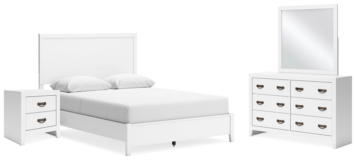 Binterglen Queen Panel Bed, Dresser, Mirror and Nightstand - B427B14