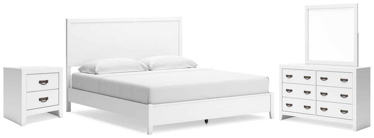 Binterglen King Panel Bed, Dresser, Mirror and Nightstand - B427B16