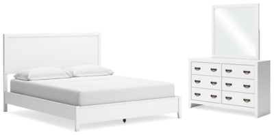 Binterglen California King Panel Bed, Dresser and Mirror - B427B13