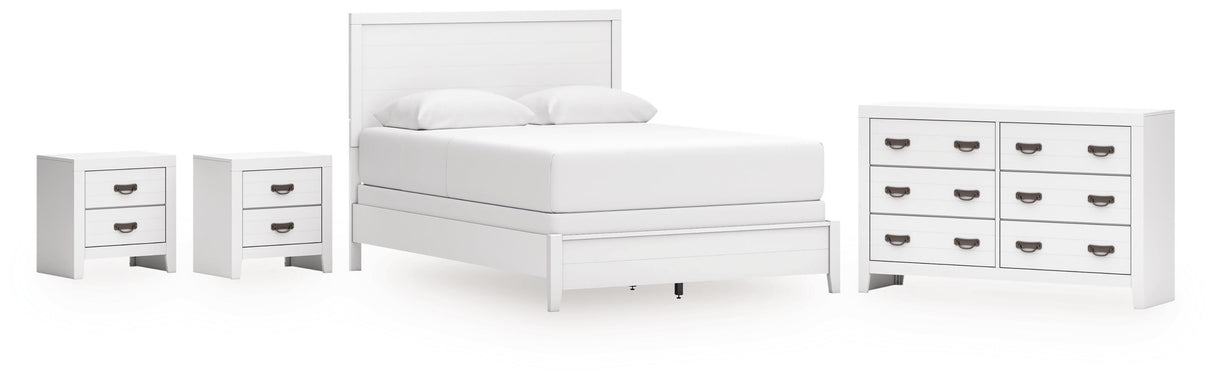 Binterglen Queen Panel Bed, Dresser and 2 Nightstands - B427B15
