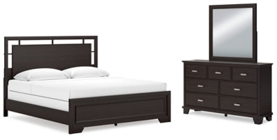 Covetown King Panel Bed, Dresser and Mirror - B441B10