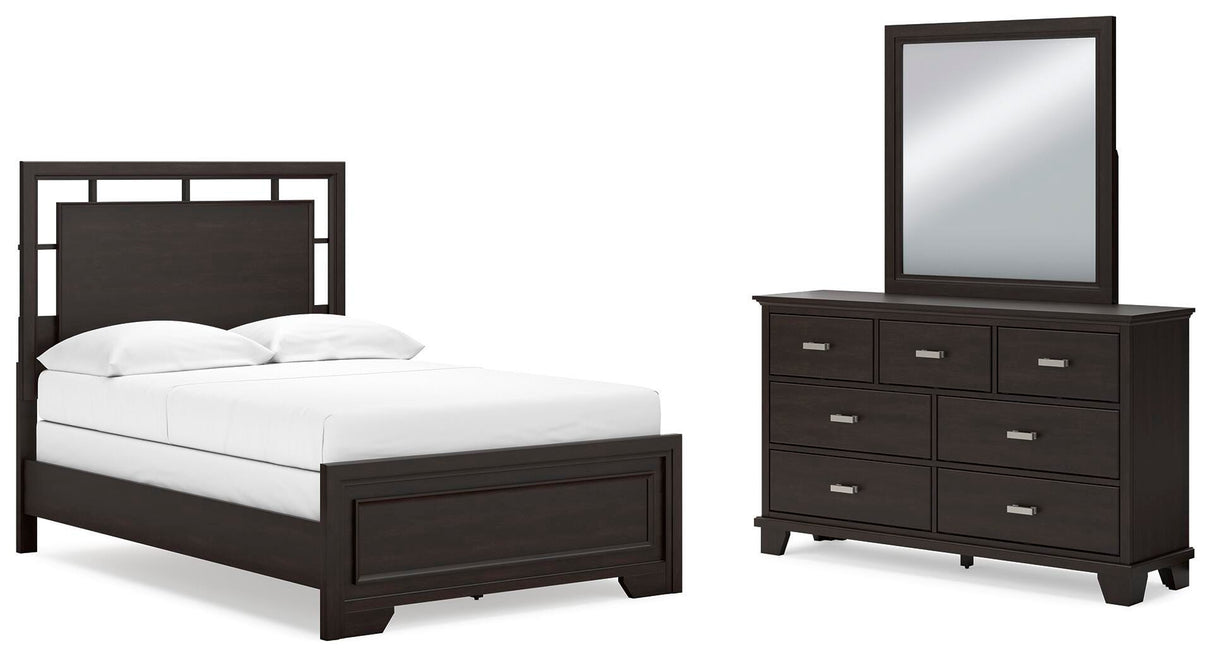 Covetown Full Panel Bed, Dresser and Mirror - B441B5