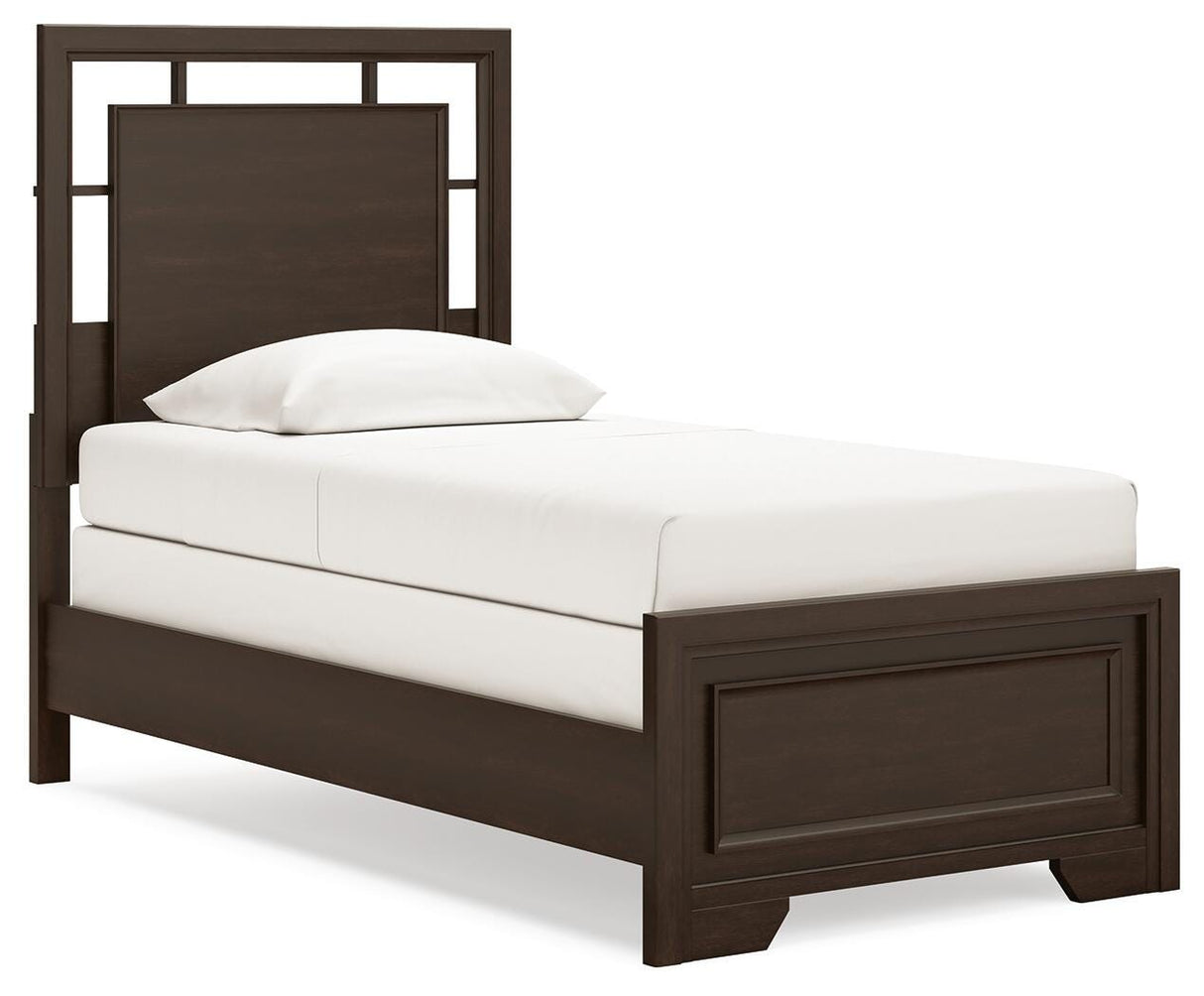 Covetown Twin Panel Bed, Dresser and Mirror - B441B3
