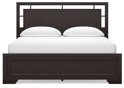 Covetown California King Panel Bed, Dresser and Mirror - B441B11