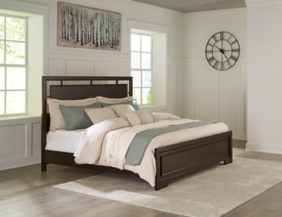 Covetown California King Panel Bed, Dresser and Mirror - B441B11