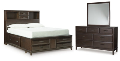 Vanmore Full Storage Bed, Dresser and Mirror - B479B5