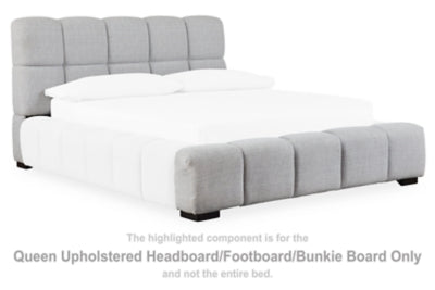 Grendusk Queen Upholstered Headboard/Footboard/Bunkie Board - PCB584-81