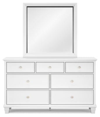 Fortman Full Panel Bed, Dresser and Mirror - B680B9
