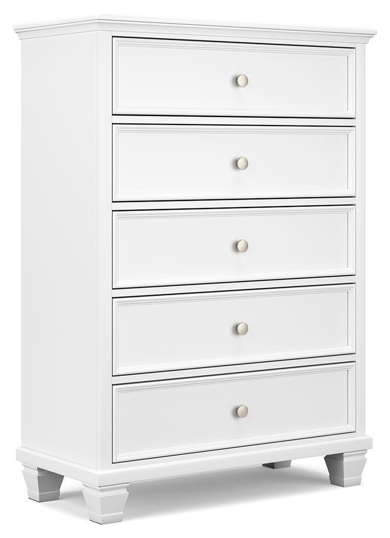 Fortman King Panel Bed, Dresser, Mirror, Chest and Nightstand - B680B18