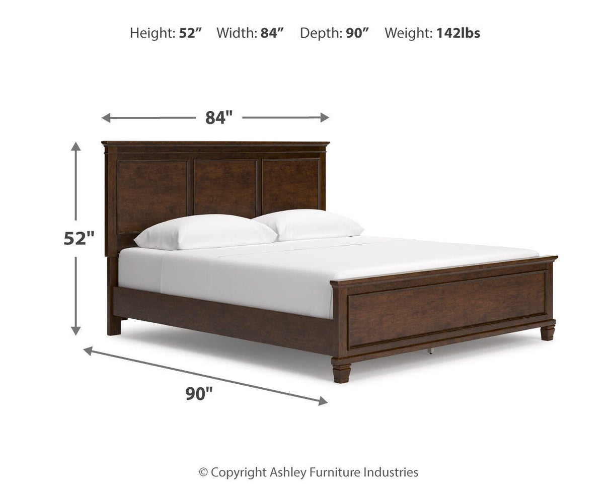 Danabrin California King Panel Bed, Dresser and Mirror - B685B13