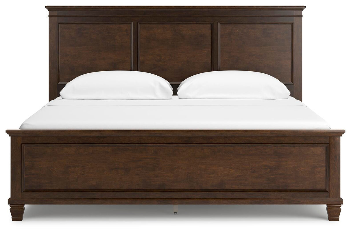 Danabrin California King Panel Bed, Dresser and Mirror - B685B13