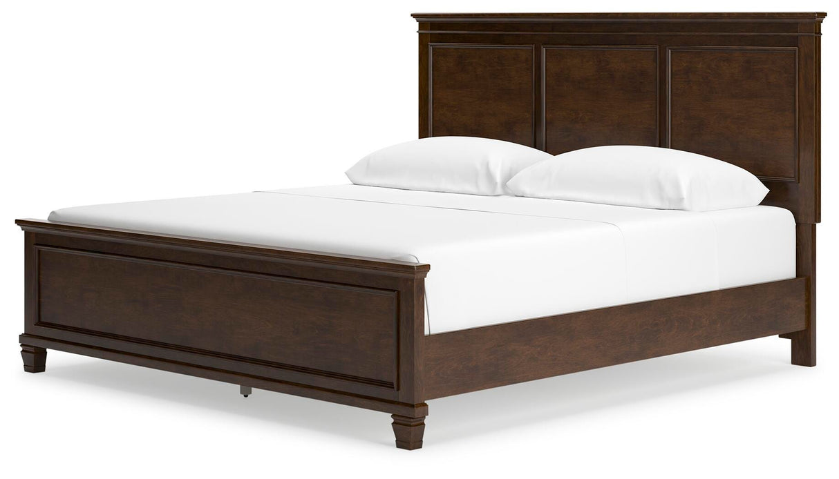 Danabrin King Panel Bed, Dresser, Mirror and Nightstand - B685B14