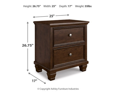 Danabrin King Panel Bed, Dresser, Mirror and Nightstand - B685B14