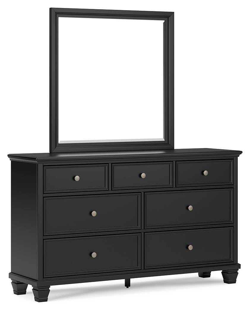 Lanolee King Panel Bed, Dresser, Mirror and Nightstand - B687B31