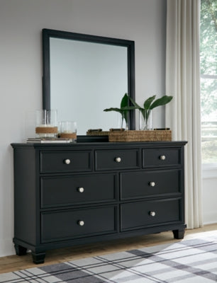 Lanolee King Panel Bed, Dresser, Mirror and Nightstand - B687B31