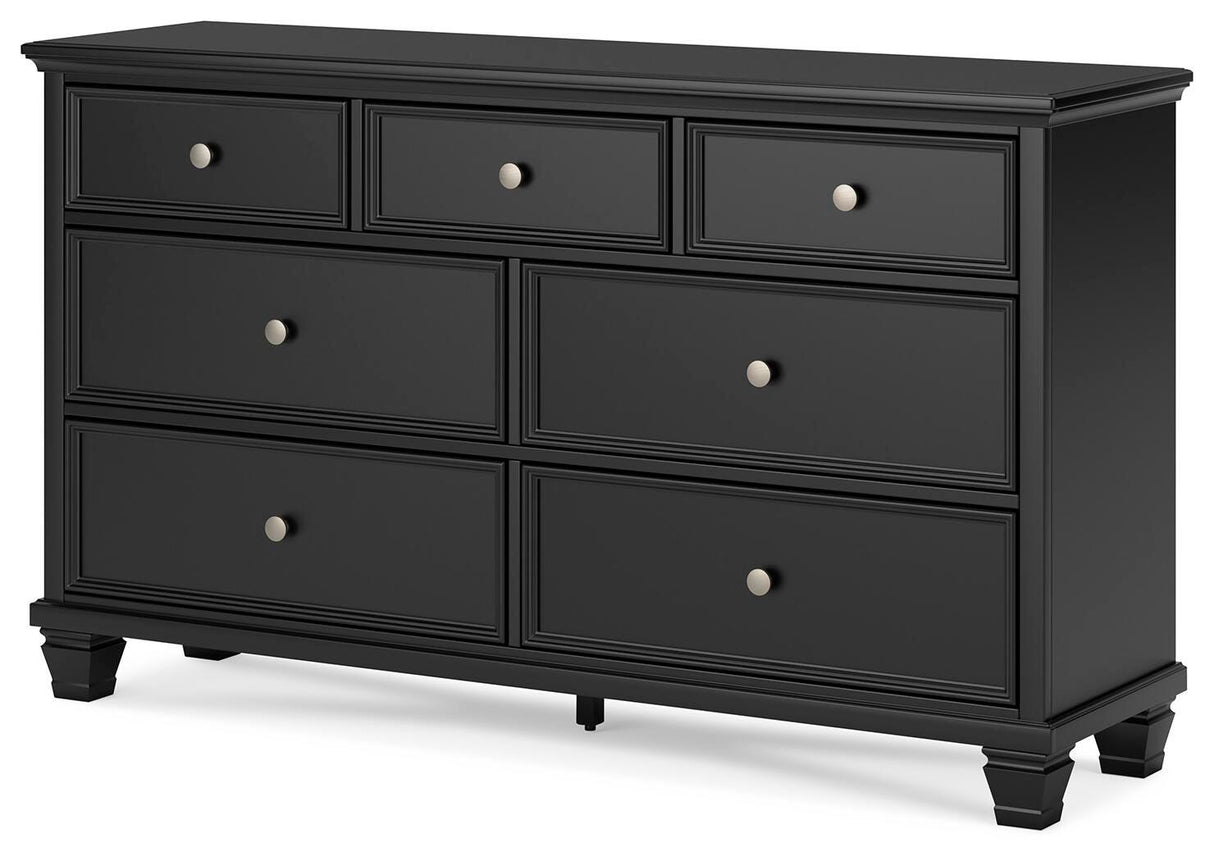 Lanolee California King Panel Bed, Dresser, Chest and 2 Nightstands - B687B32