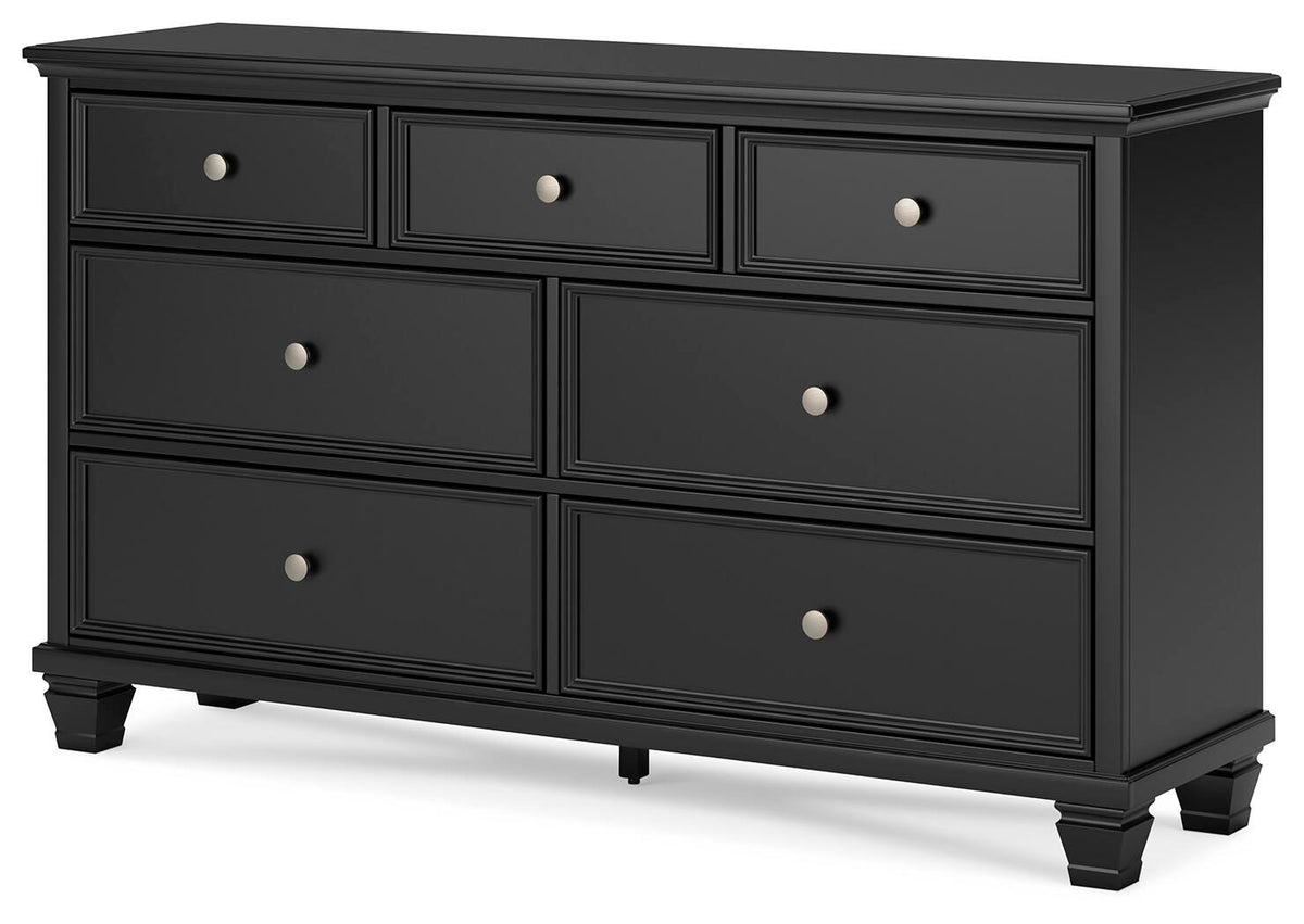 Lanolee California King Panel Bed, Dresser, Chest and 2 Nightstands - B687B32