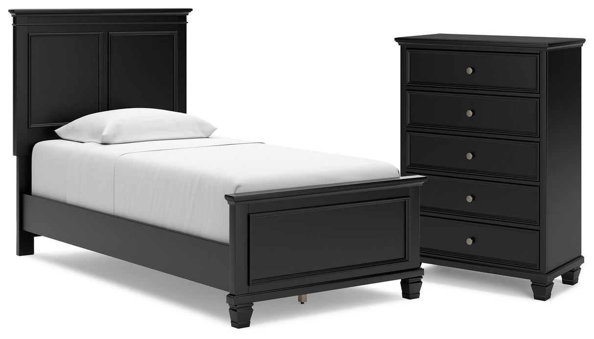 Lanolee Twin Panel Bed and Chest - B687B30