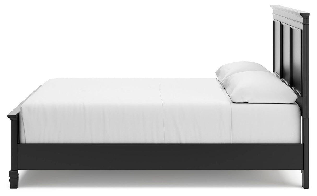 Lanolee California King Panel Bed, Dresser, Chest and 2 Nightstands - B687B32