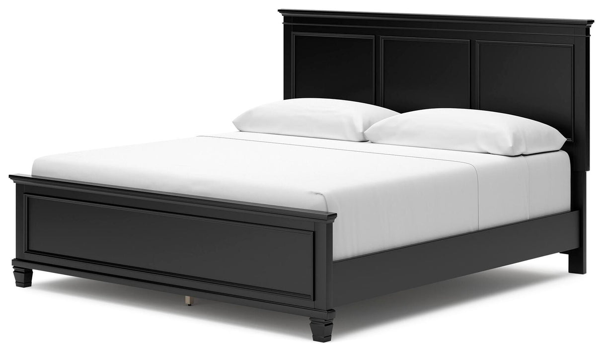 Lanolee King Panel Bed, Dresser, Mirror and Nightstand - B687B31