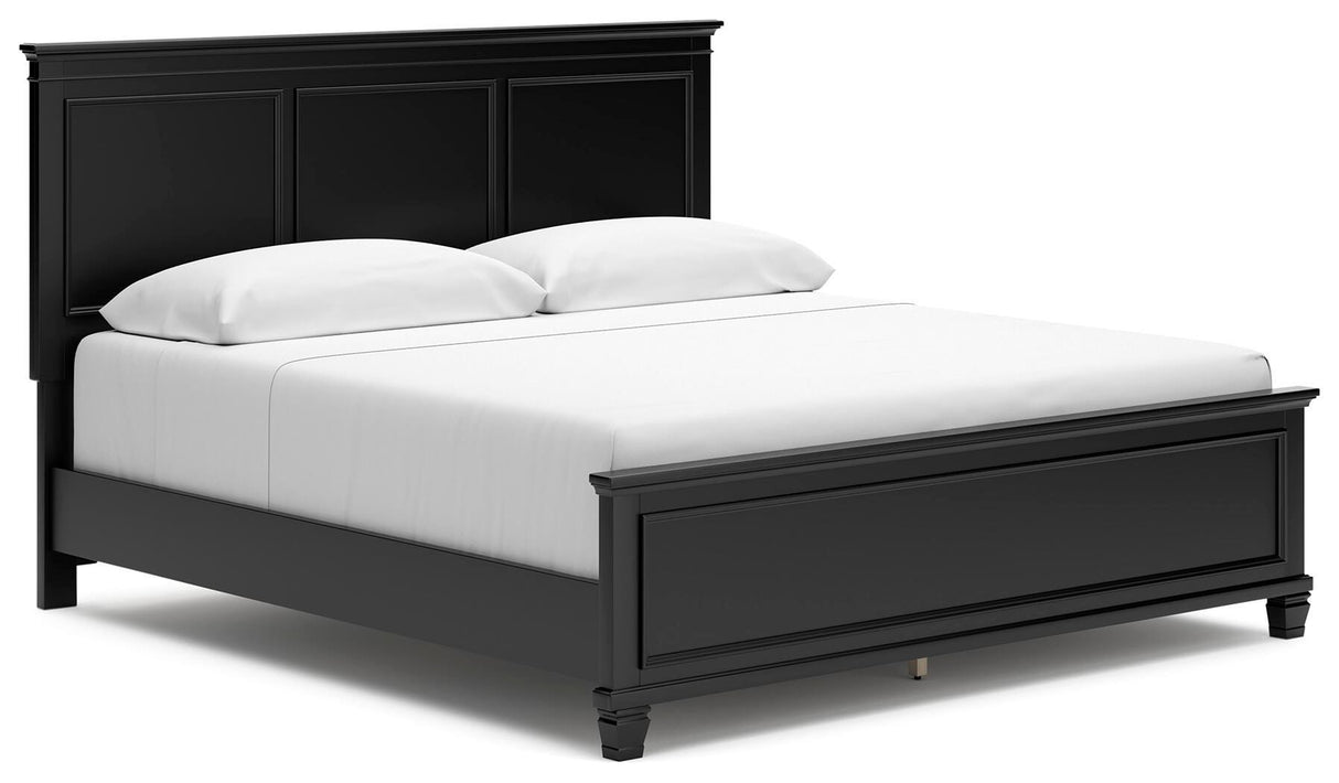 Lanolee King Panel Bed, Dresser, Mirror and Nightstand - B687B31
