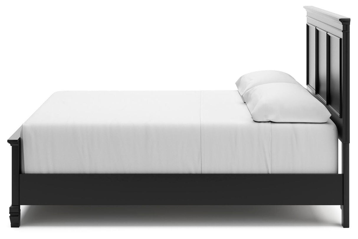 Lanolee King Panel Bed, Dresser, Mirror and Nightstand - B687B31