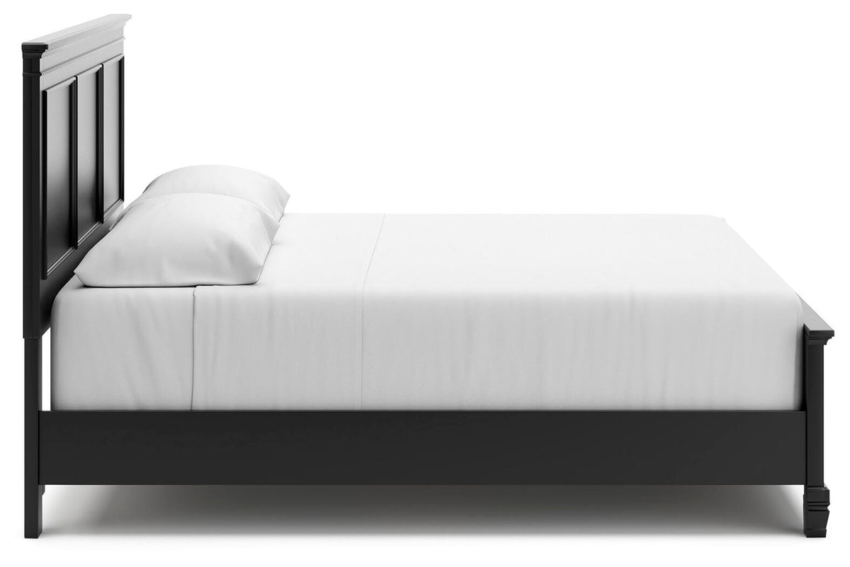 Lanolee King Panel Bed, Dresser, Mirror, Chest and 2 Nightstands - B687B28