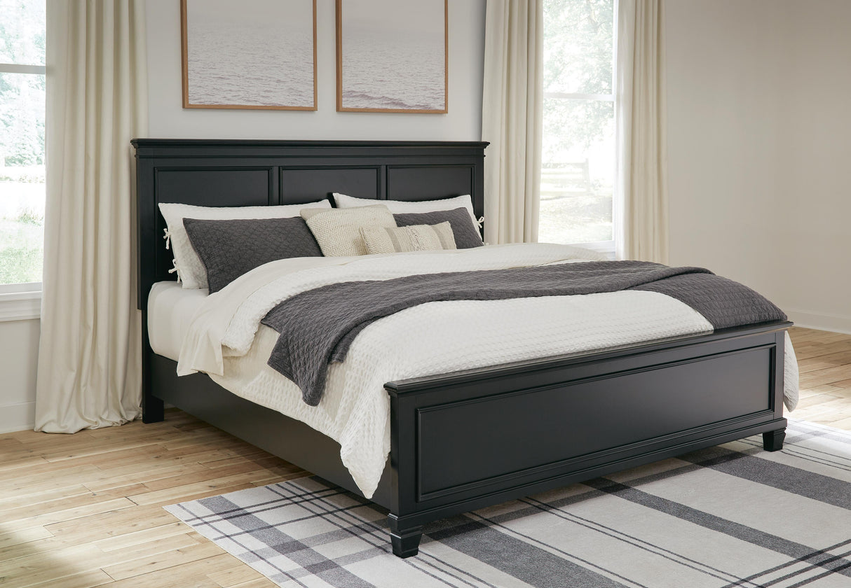 Lanolee King Panel Bed, Dresser, Mirror and Nightstand - B687B31