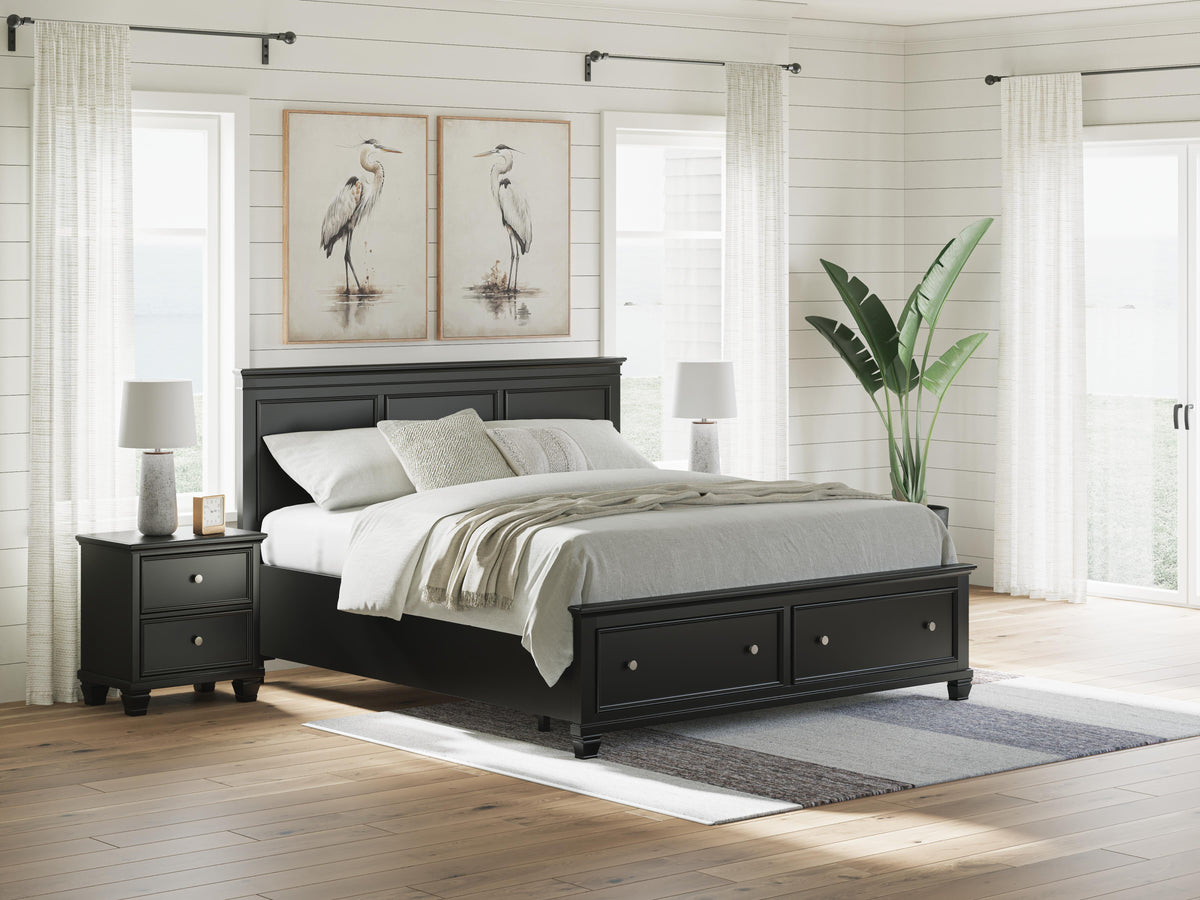 Lanolee California King Panel Storage Bed - B687B20