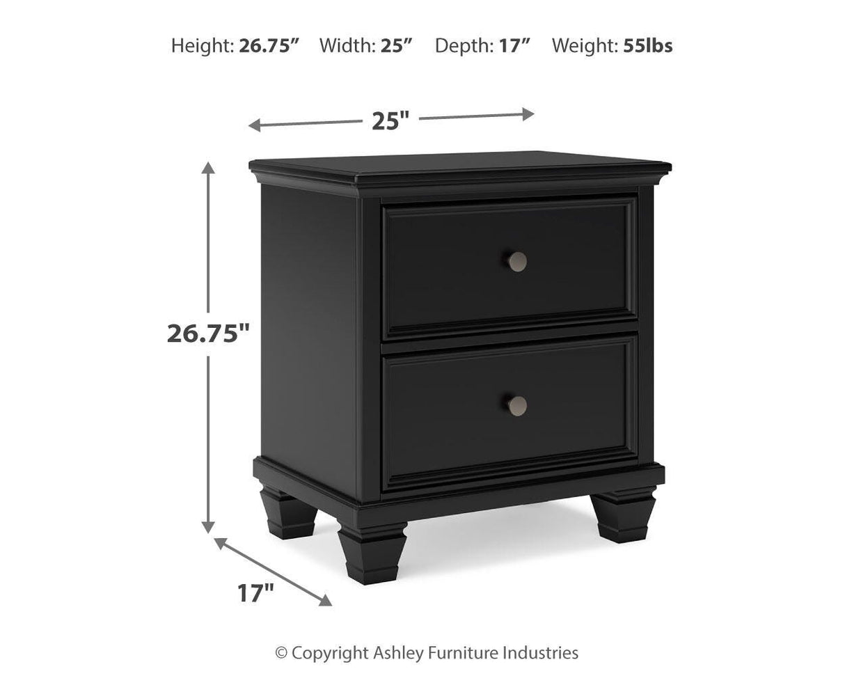 Lanolee California King Panel Bed, Dresser, Chest and 2 Nightstands - B687B32