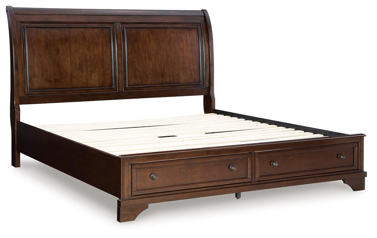 Trellington King Sleigh Storage Bed - B716B2