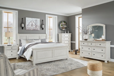 Robbinsdale King Sleigh Bed, Dresser and Mirror - B742B34