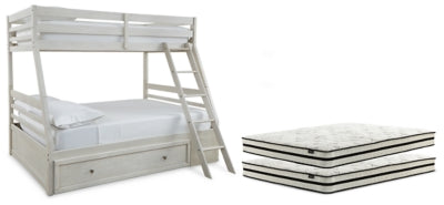 Robbinsdale Twin over Full with Storage and Mattresses - B742B39