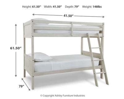 Robbinsdale Bunk Bed and Mattresses - B742B45