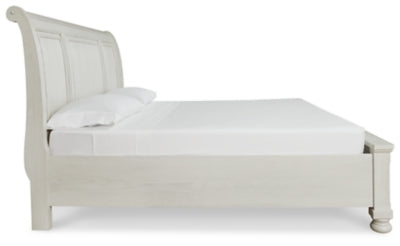Robbinsdale California King Sleigh Bed with Storage - B742B9