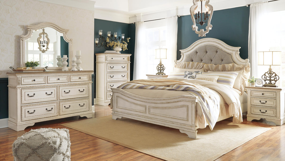 Realyn California King Upholstered Panel Bed - B743B7