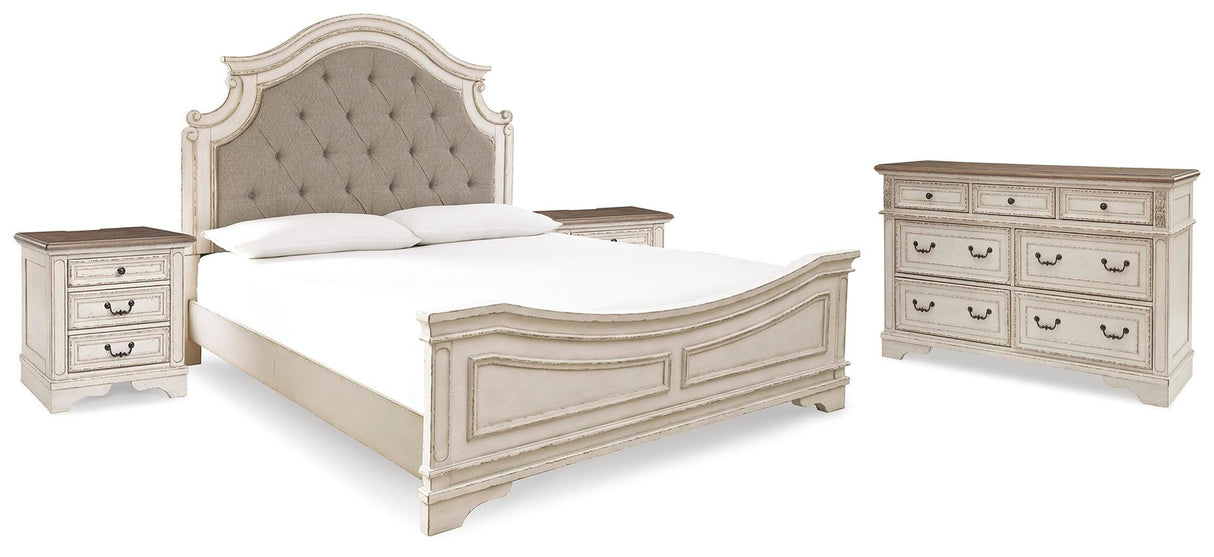 Realyn King Bed, Dresser and 2 Nightstands - B743B60