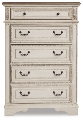 Realyn Queen Upholstered Sleigh Bed and Chest - B743B29