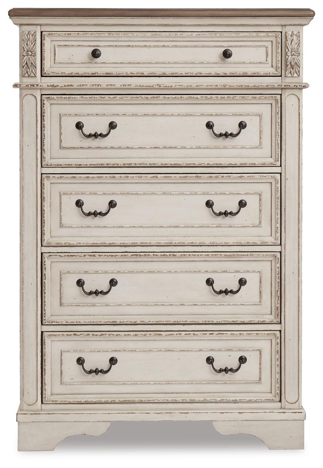 Realyn Queen Upholstered Sleigh Bed and Chest - B743B29