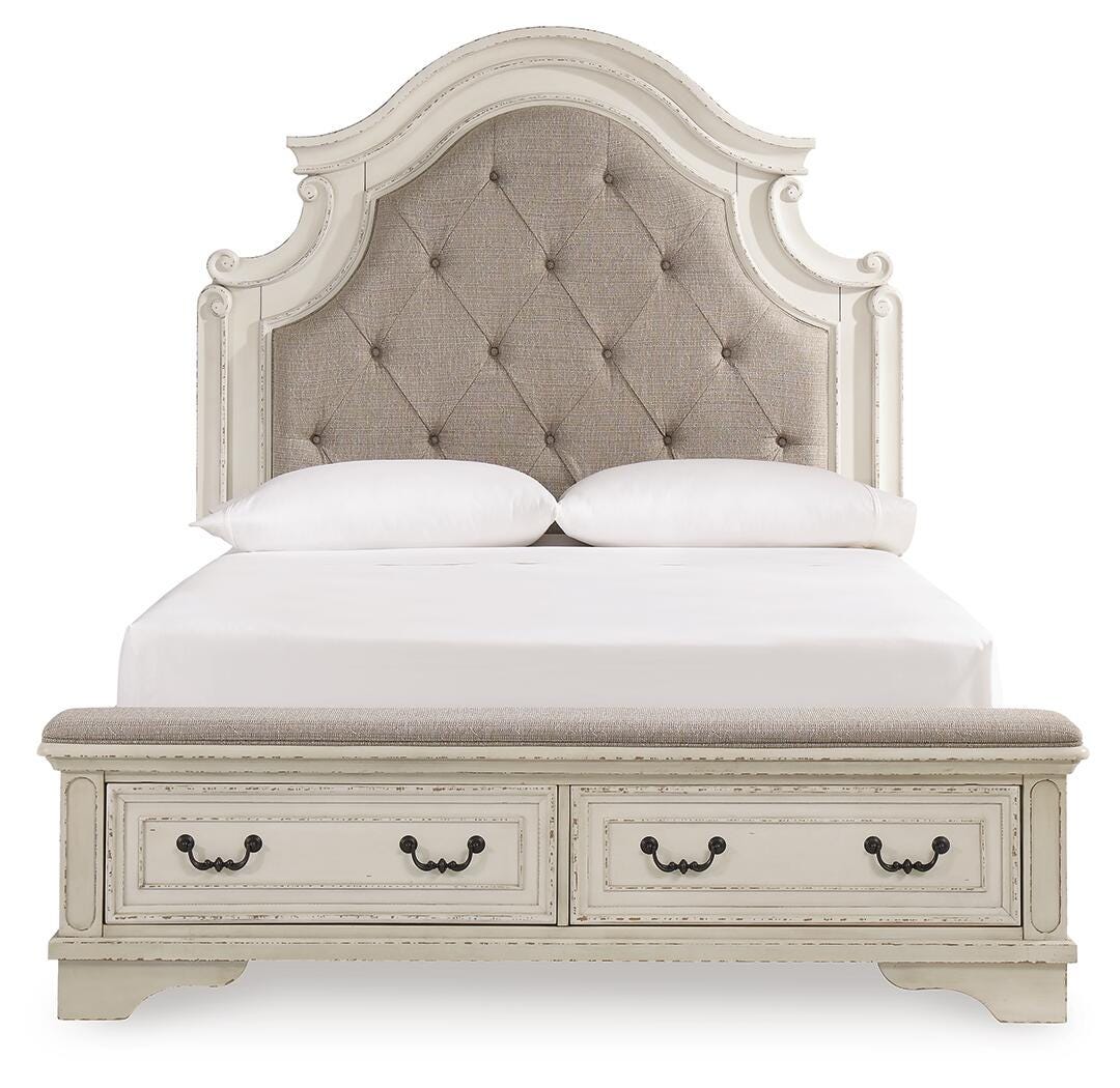 Realyn Queen Upholstered Storage Bed - B743B18