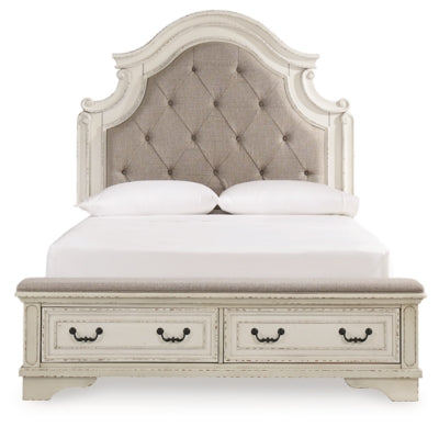 Realyn Queen Storage Bed, Dresser and Mirror - B743B19