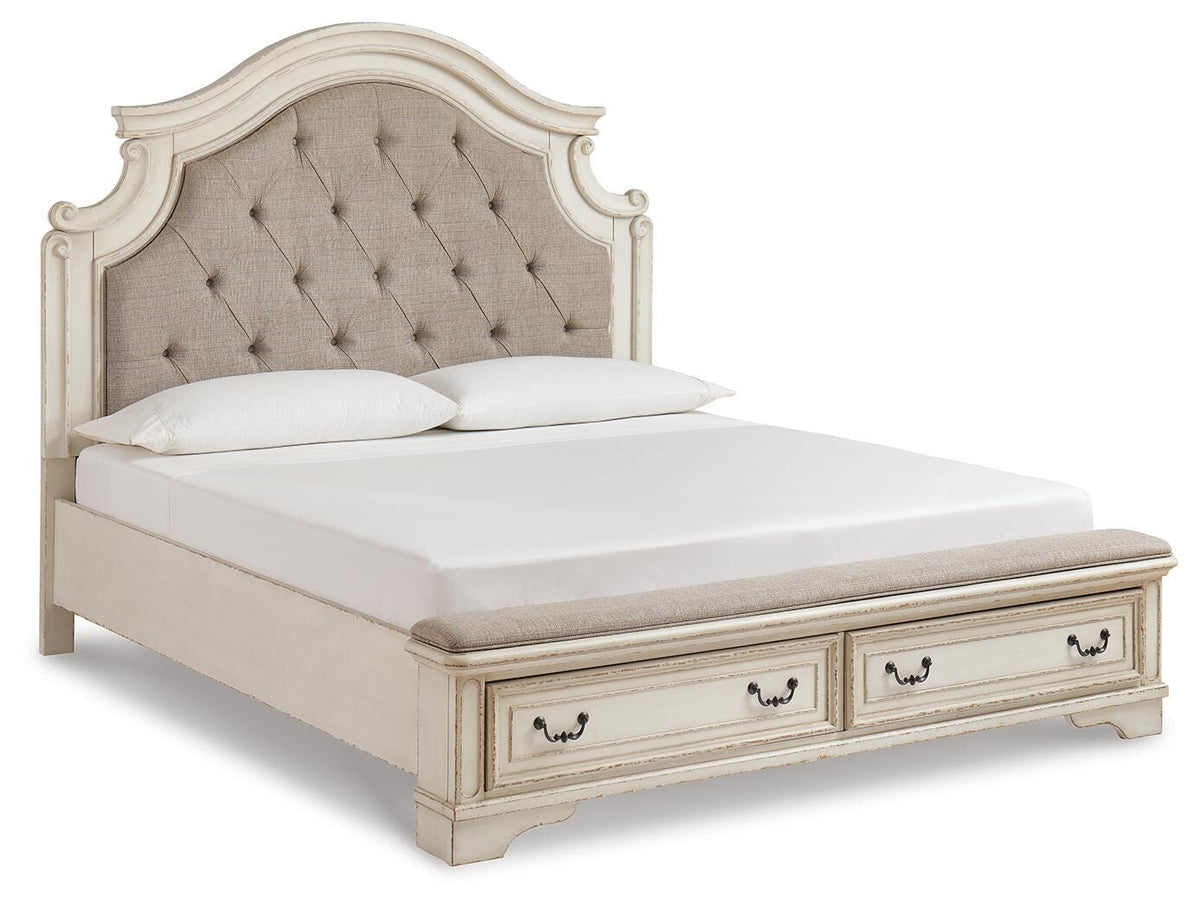 Realyn King Storage Bed, Chest and 2 Nightstands - B743B50