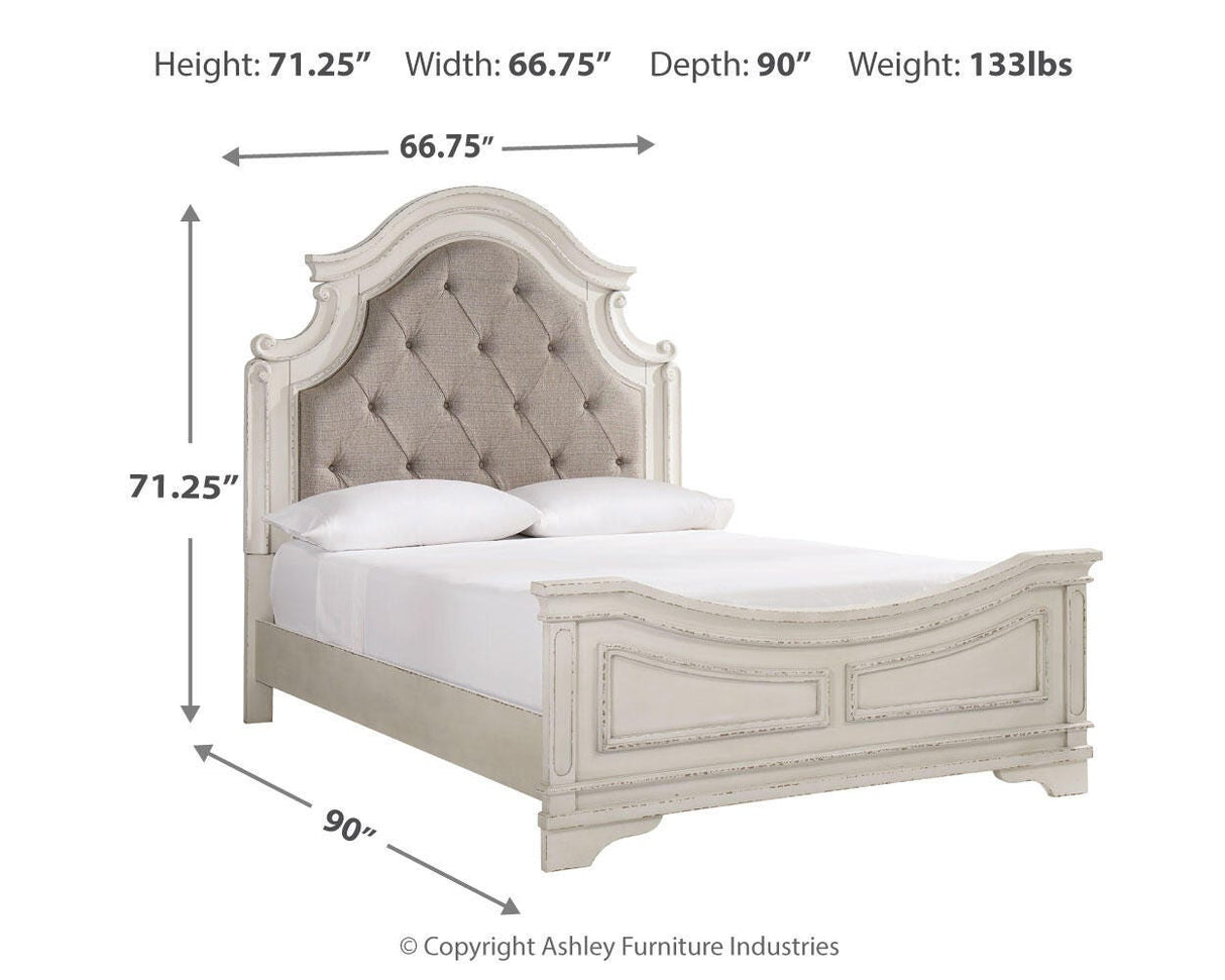 Realyn Queen Upholstered Panel Bed - B743B2