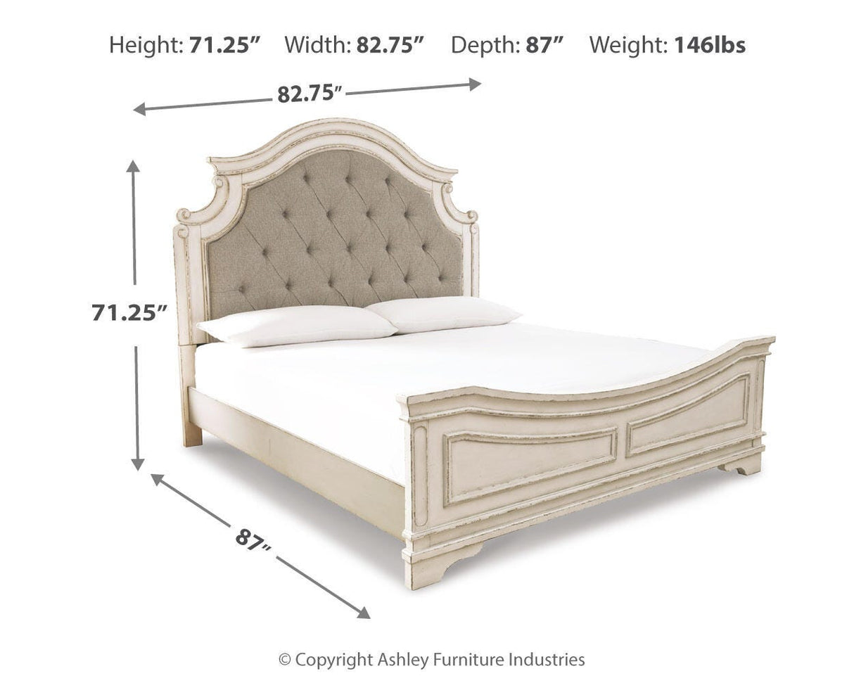 Realyn King Upholstered Panel Bed - B743B6