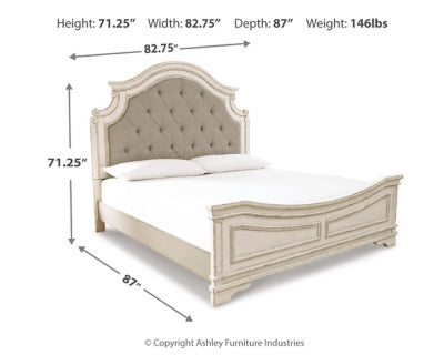 Realyn King Upholstered Panel Bed - B743B6