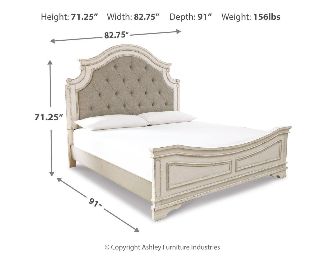 Realyn California King Upholstered Panel Bed - B743B7