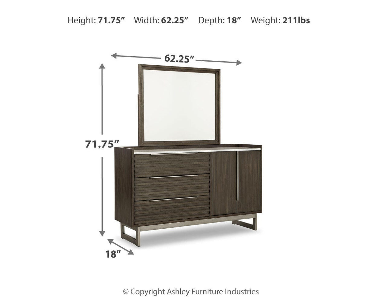 Arkenton Dresser and Mirror - B786B1