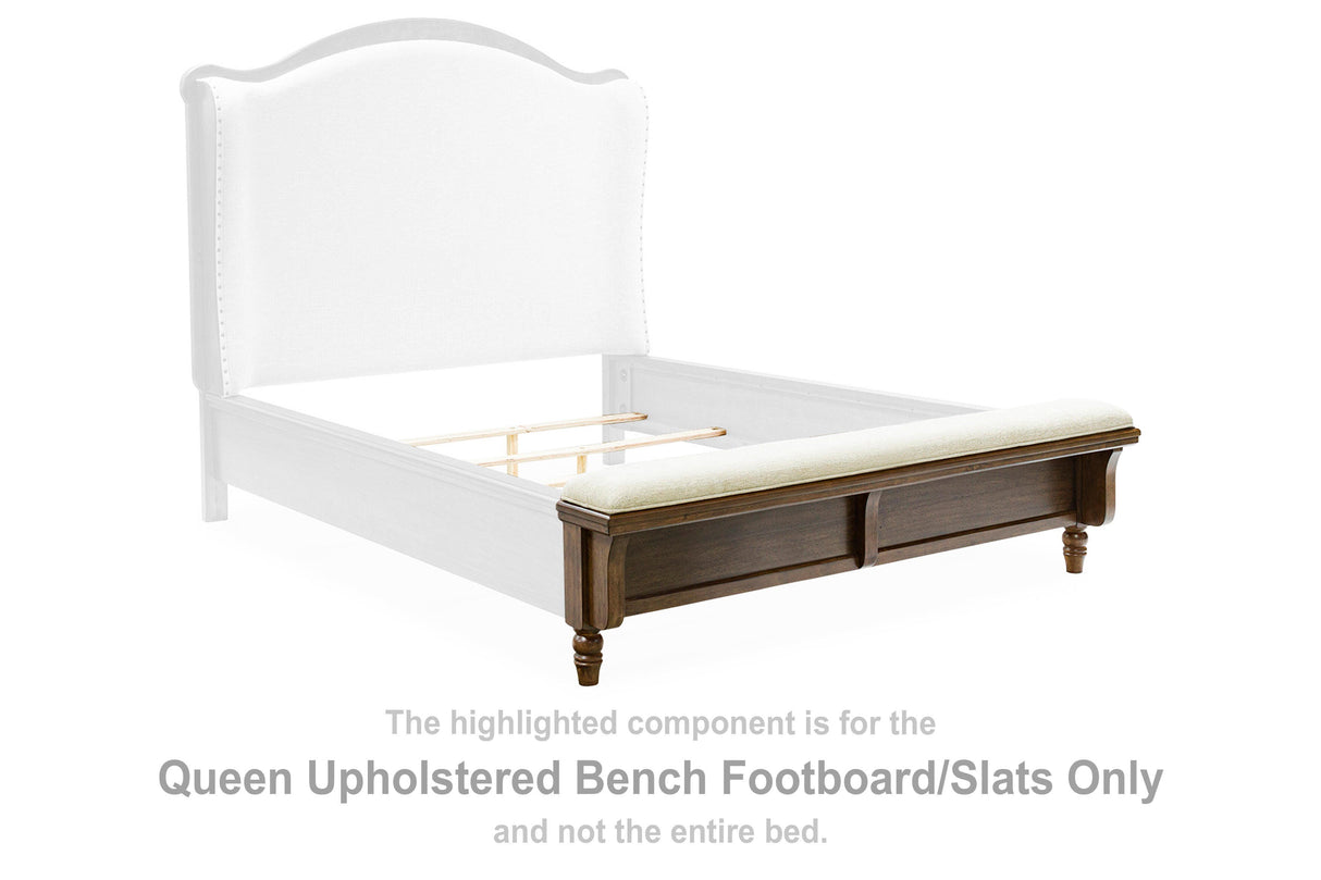 Sturlayne Queen Upholstered Bench Footboard/Slats - B787-54