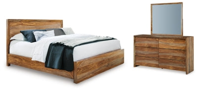 Dressonni Queen Panel Bed, Dresser and Mirror - B790B3